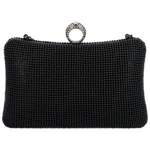 Luxusná dámska listová kabelka čierna - MOON Crista