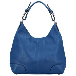 Dámska kožená kabelka cez rameno modrá - Delami Lucisa