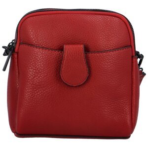 Dámska crossbody kabelka/taška červená - Paolo bags Sarah